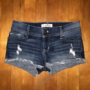 Hollister jean shorts.